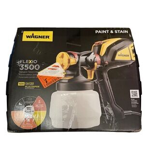 Wagner Flexio 3500 Paint Stain Sprayer HVLP Corded Electric 10x Faster XBoost